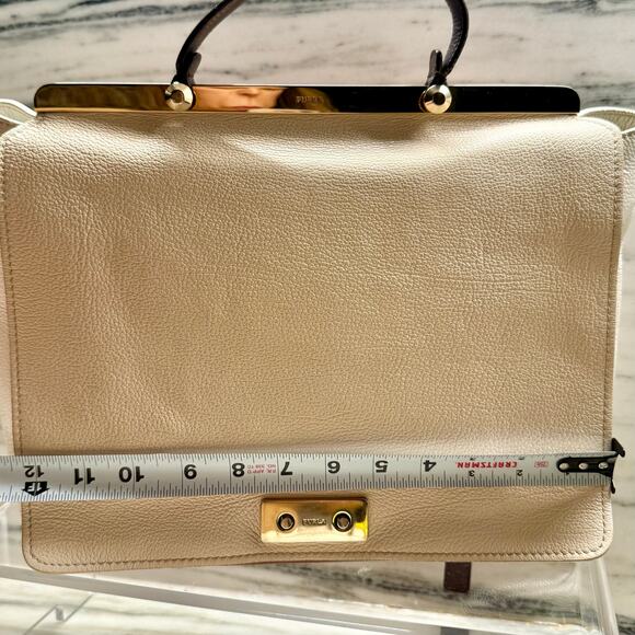 Furla Leather Satchel With Strap - Picture 6 of 16